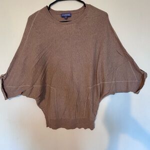 Vivienne Tam Brown‎ Shrug with Batwing Sleeves